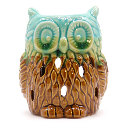 Classic Rustic Oil Burner - Owl (assorted) - Vivid Aromas UK