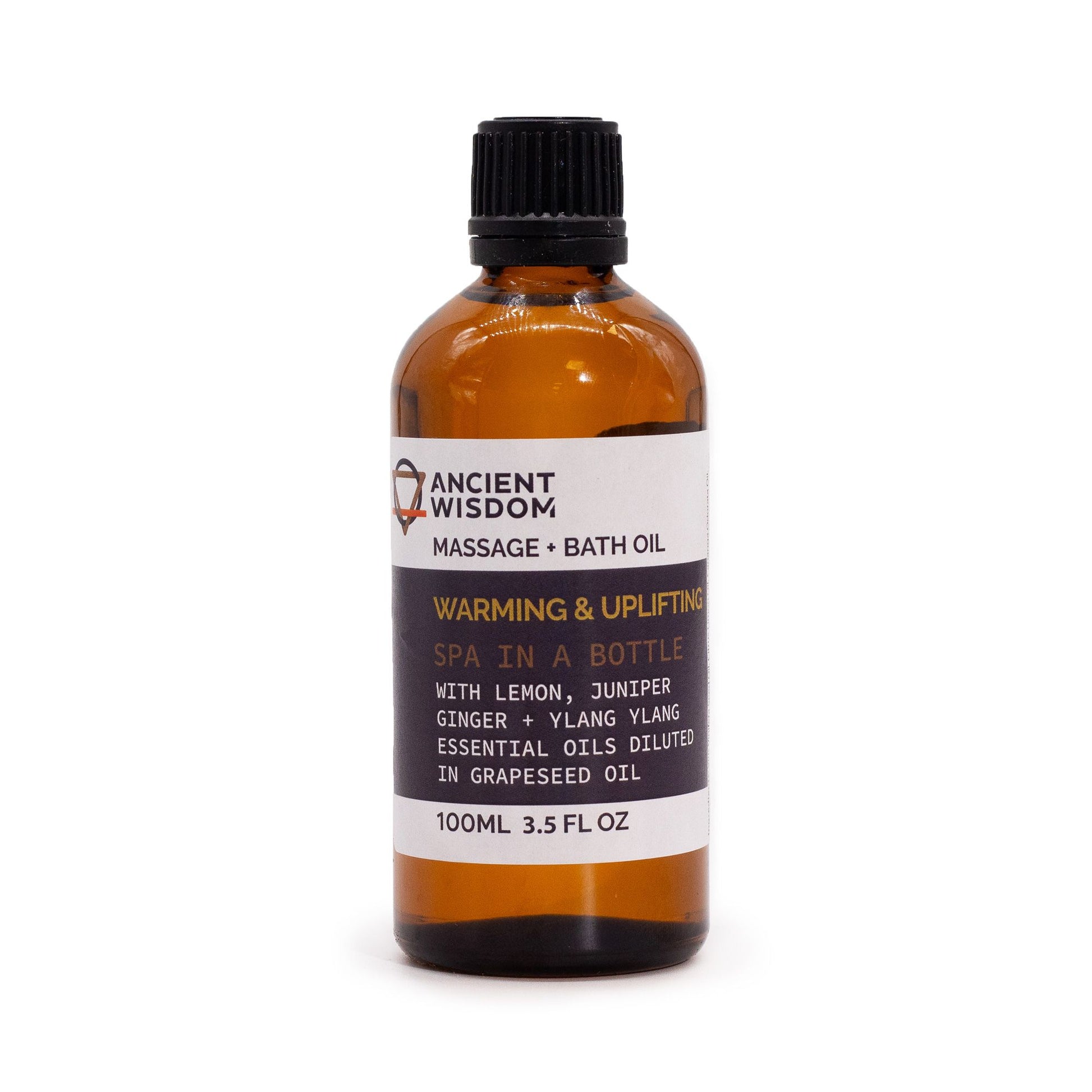 Warm & Uplifting Massage Oil - 100ml - Vivid Aromas UK