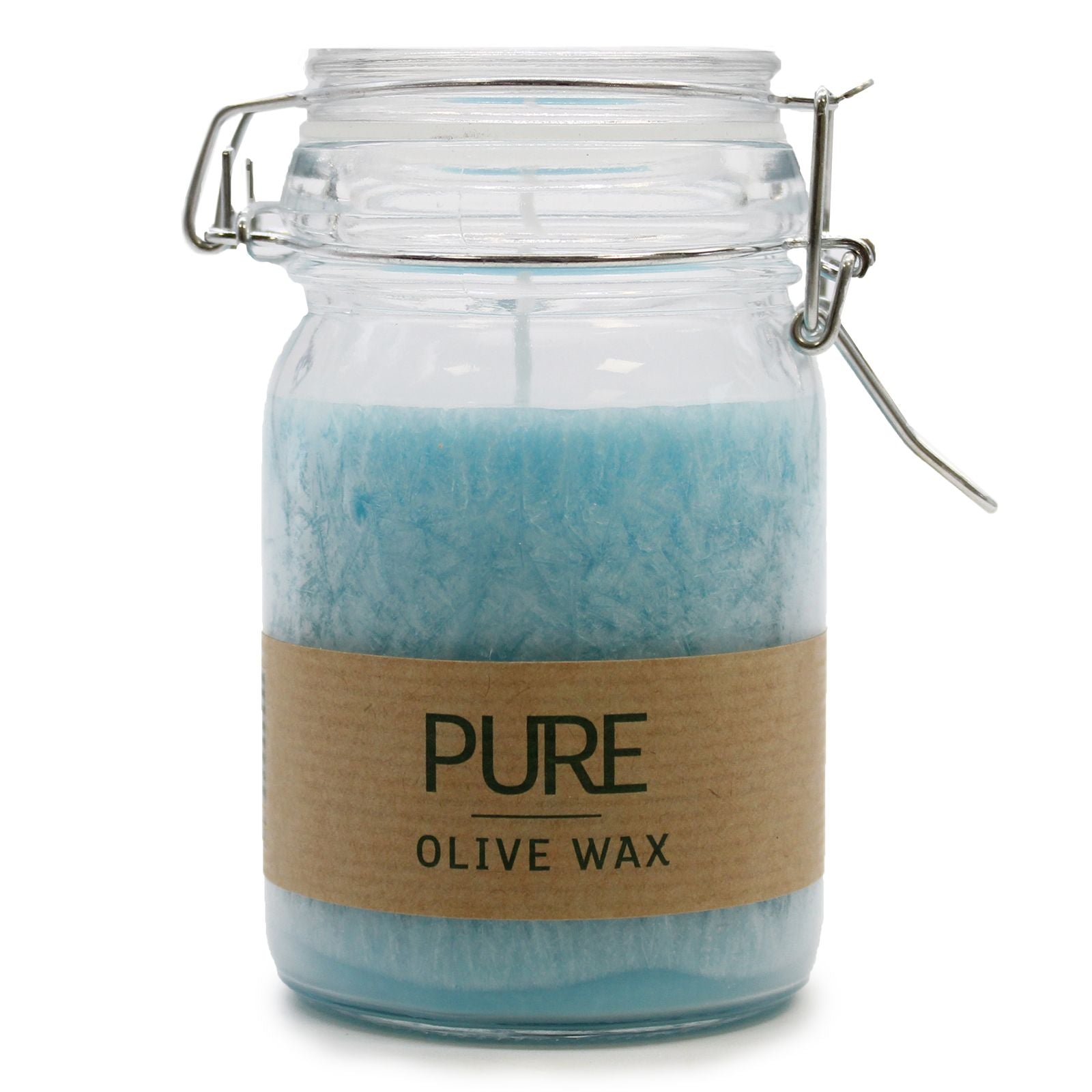 Pure Olive Wax Jar Candle 120x70 - Turquoise - Vivid Aromas UK