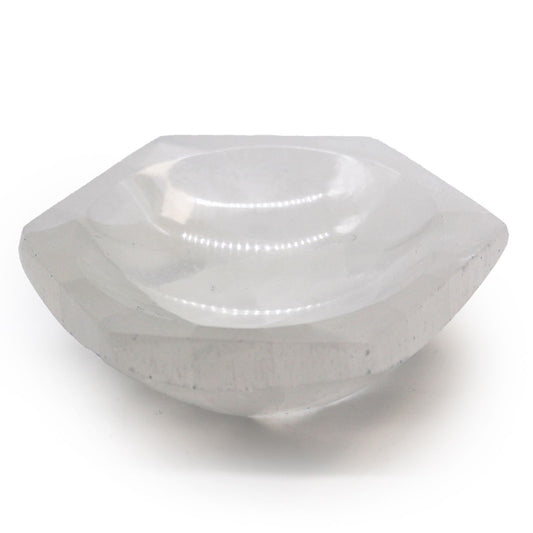 Selenite Hex Bowl - 10cm - Vivid Aromas UK