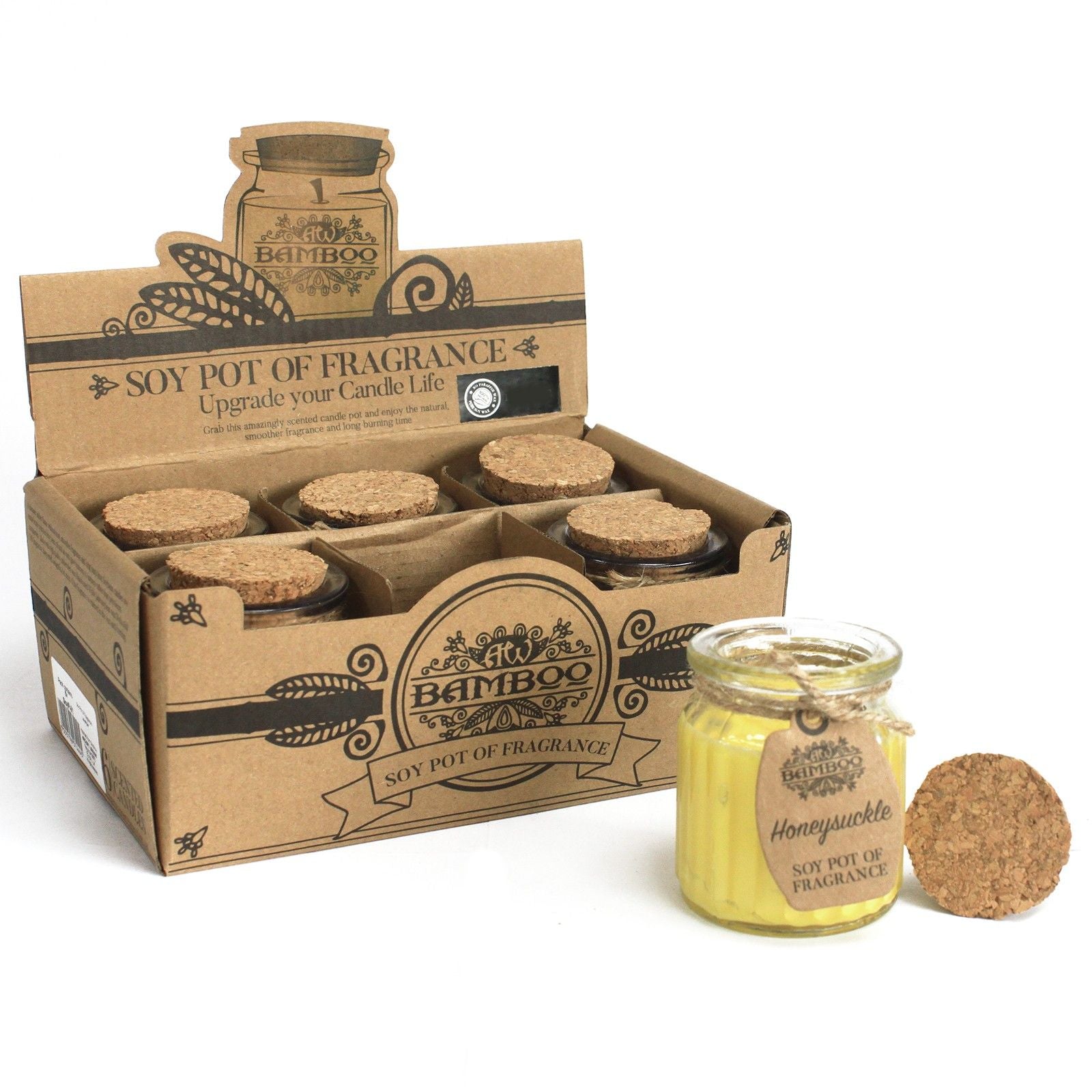 Honeysuckle Soy Pot of Fragrance Candles - Vivid Aromas UK