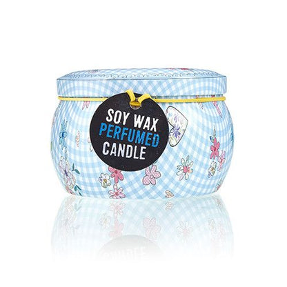 Art Tin Candle - Assorted Design - Friendly Messages - Parma Violet - Vivid Aromas UK