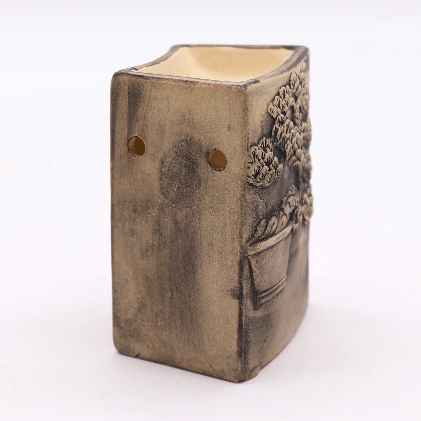 Hand Painted Bonsai Burner - Slate - Vivid Aromas UK