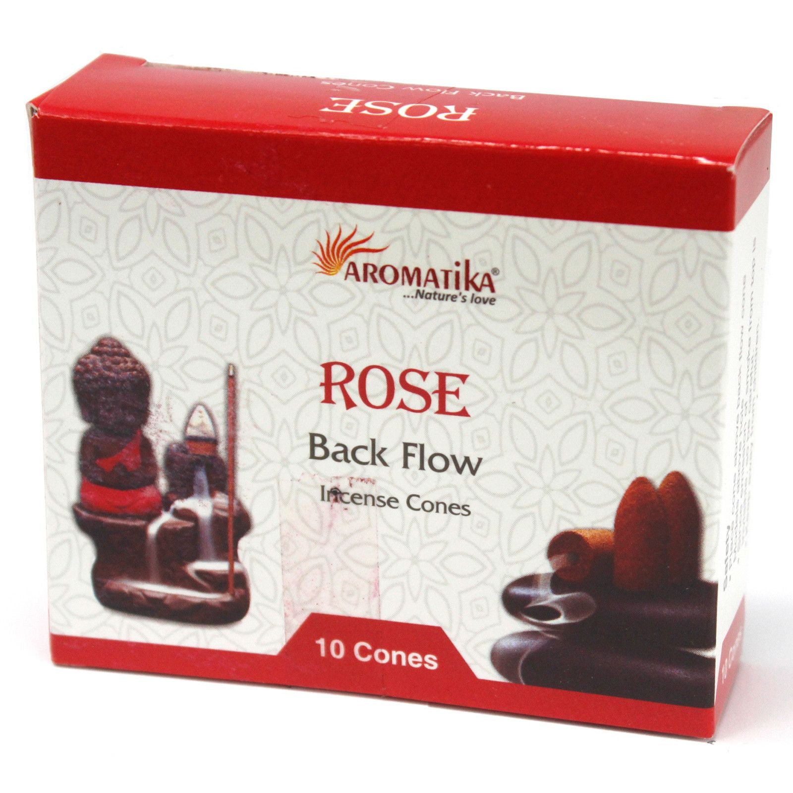Aromatica Backflow Incense Cones - Rose - Vivid Aromas UK