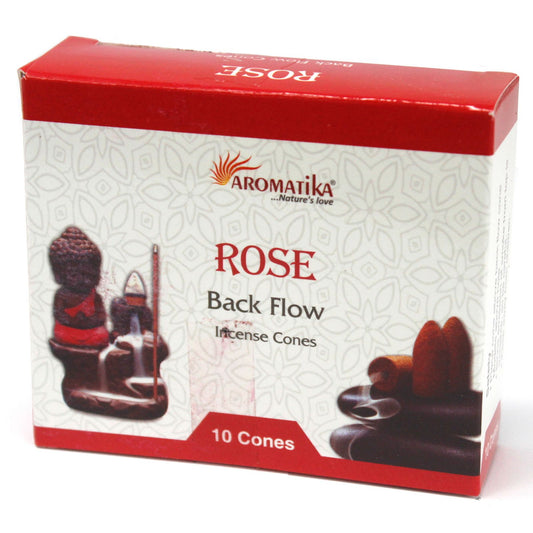 Aromatica Backflow Incense Cones - Rose - Vivid Aromas UK