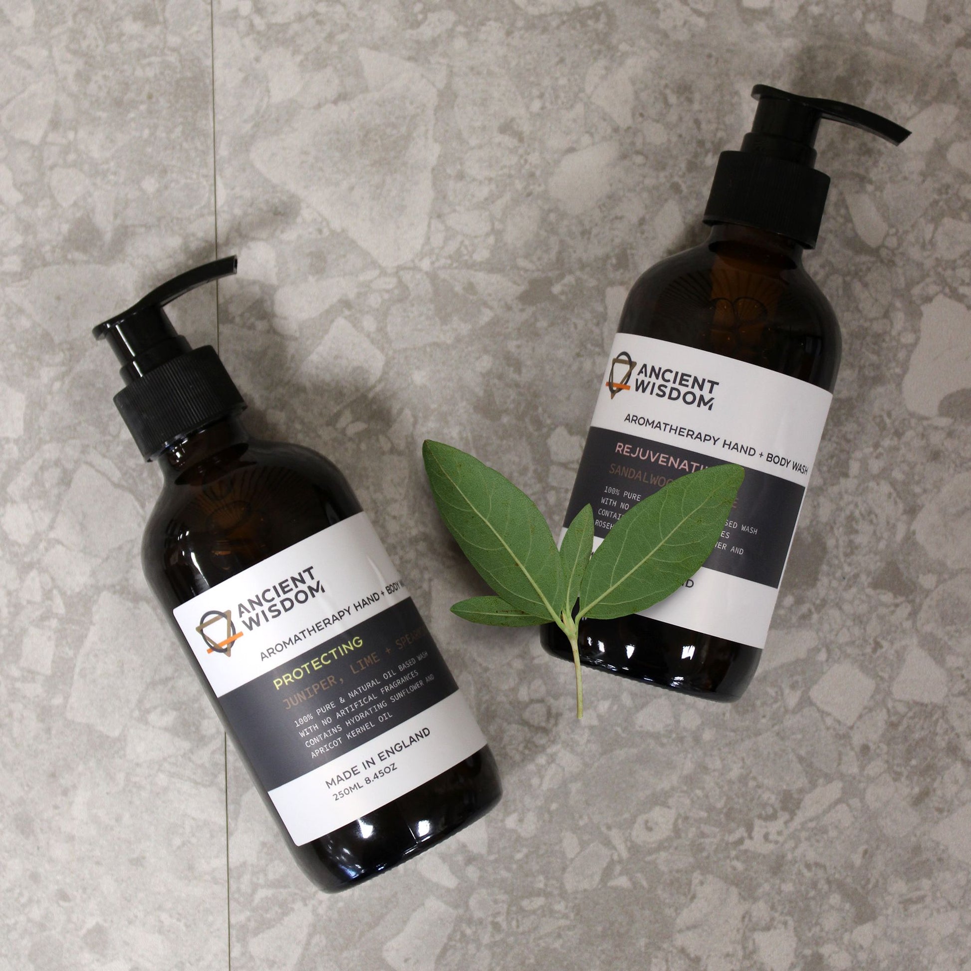 Clary Sage & Lavender Hand & Body Wash 250ml - Vivid Aromas UK