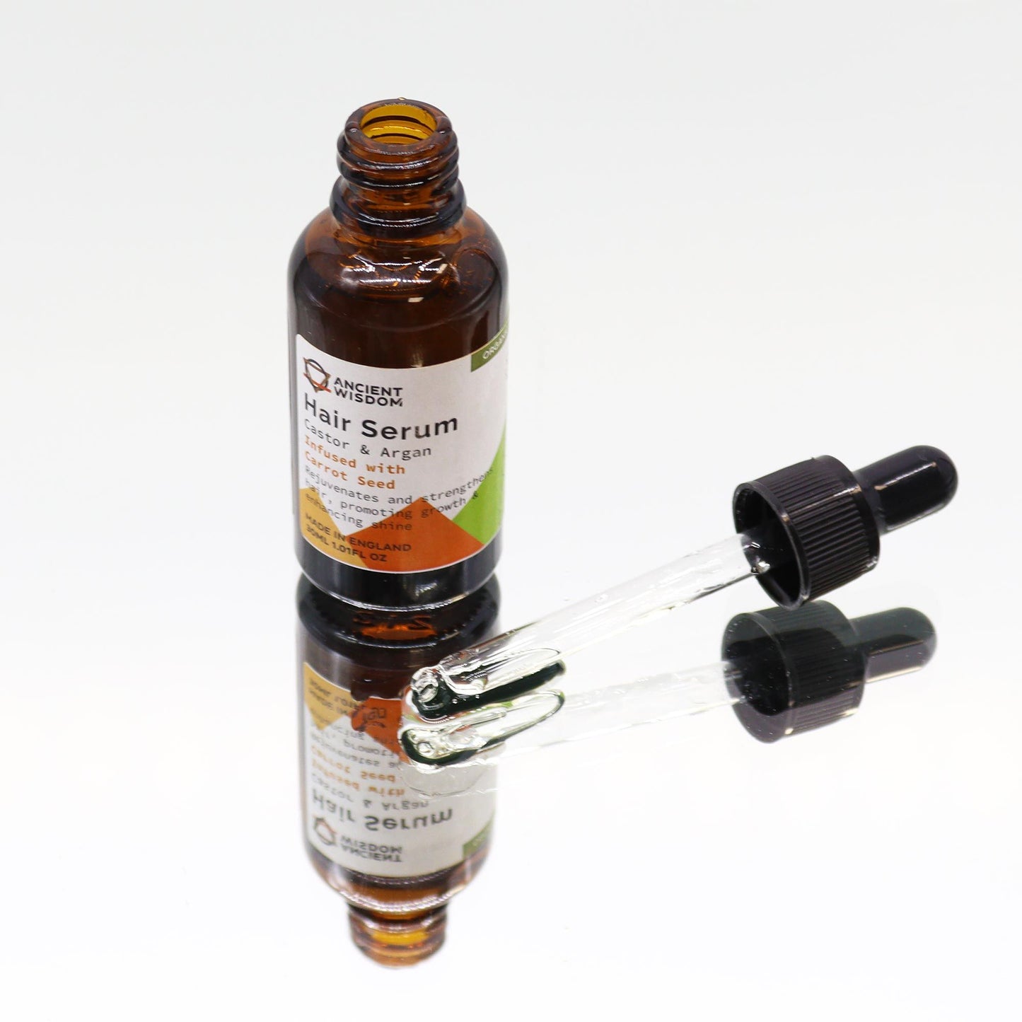 Organic Hair Serum 30ml - Carrot Seed - Vivid Aromas UK