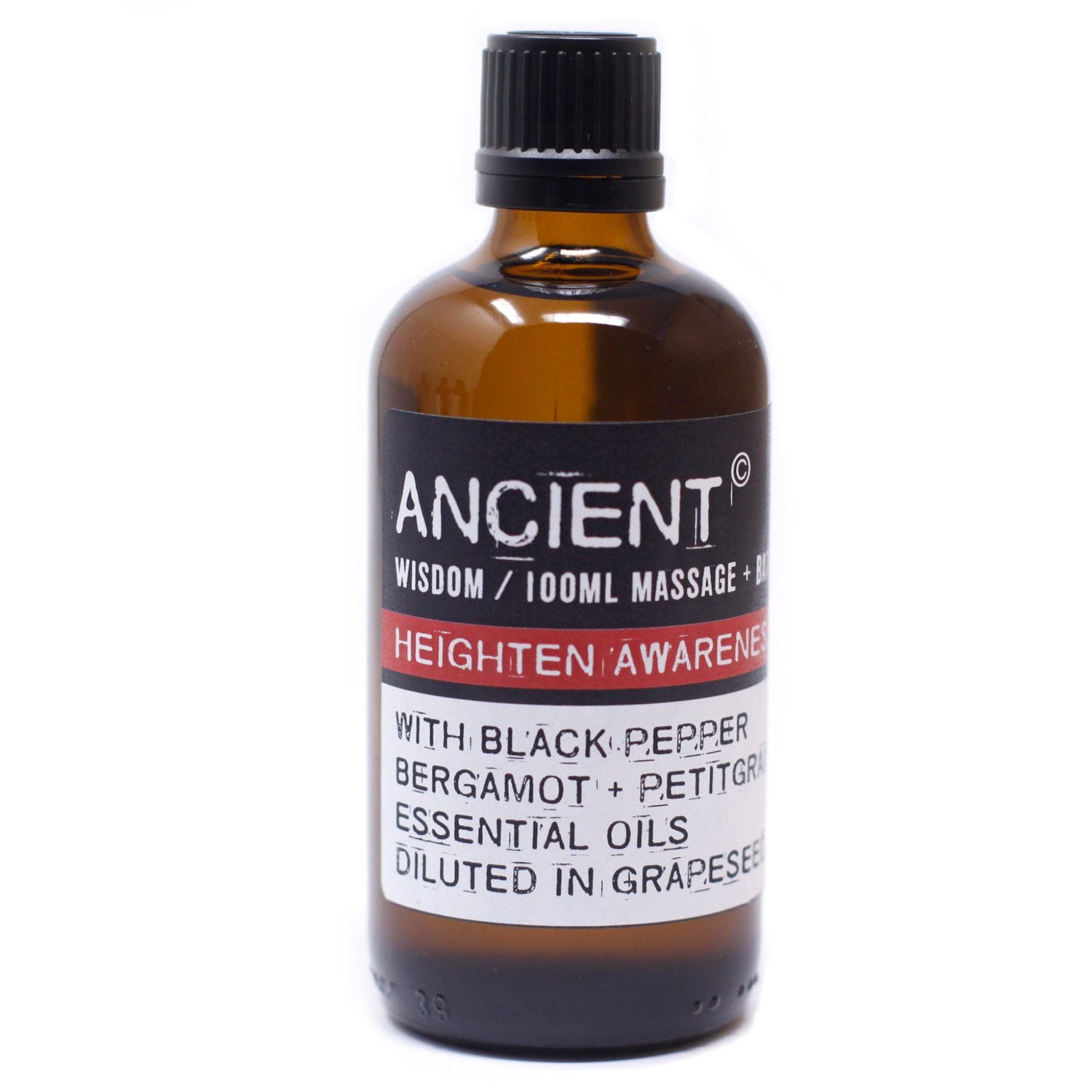 Heighten Awareness Massage Oil - 100ml - Vivid Aromas UK