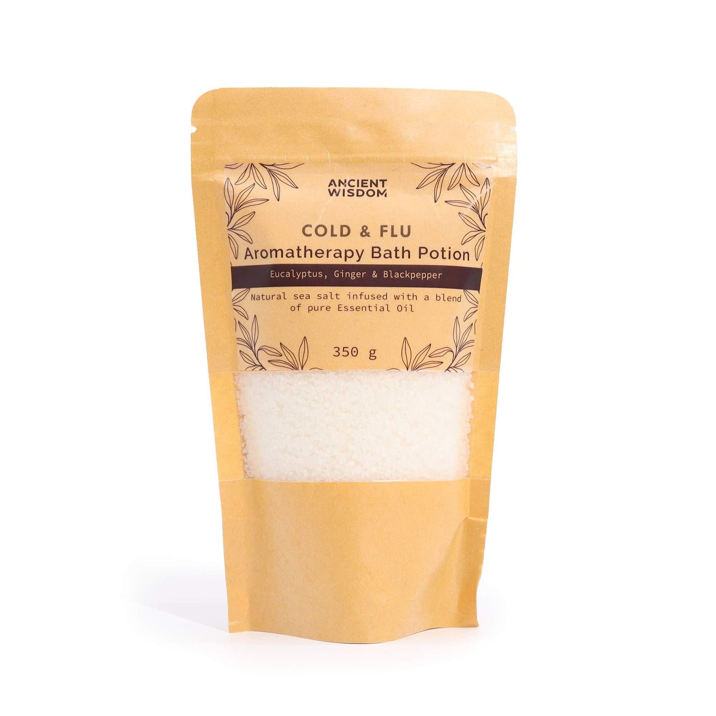 Aromatherapy Bath Potion in Kraft Bag 350g - Colds & Flu - Vivid Aromas UK