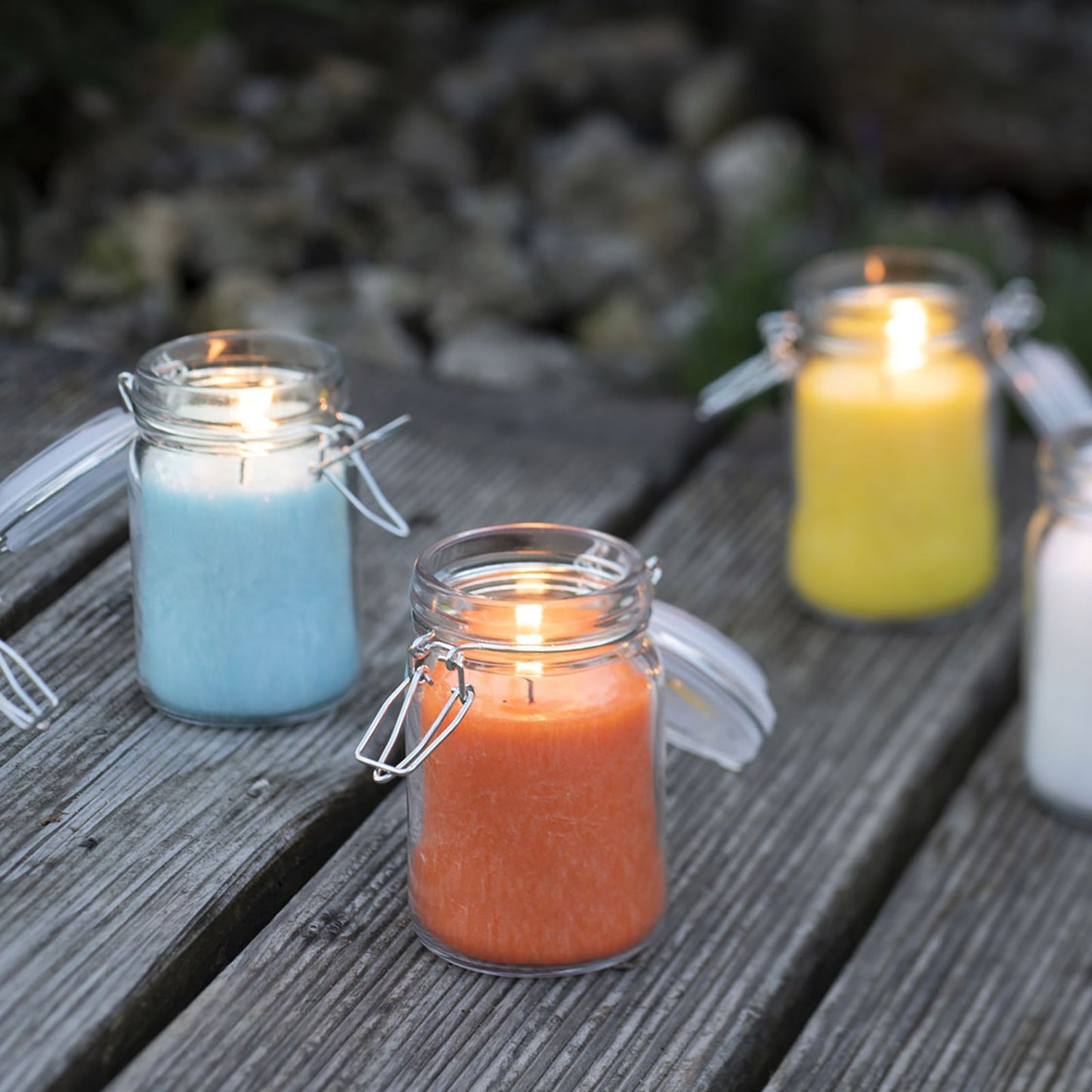 Pure Olive Wax Jar Candle 120x70 - Turquoise - Vivid Aromas UK