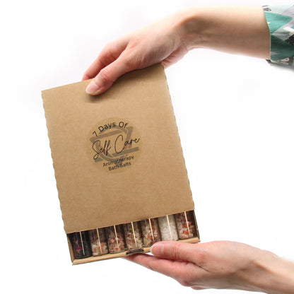Bath Salts in Vials - Gift Pack of 7 - Vivid Aromas UK