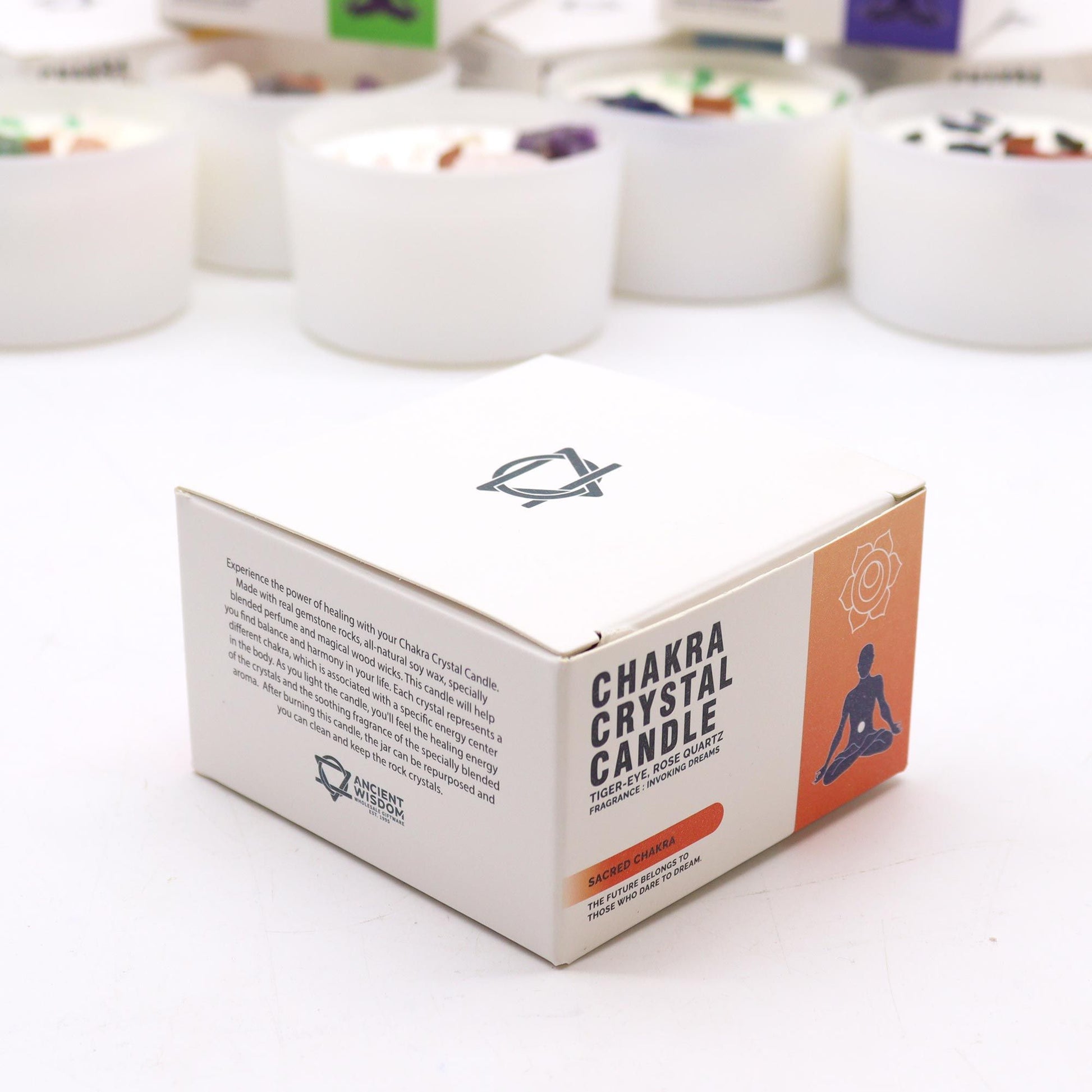 Chakra Crystal Candles - Sacred Chakra - Vivid Aromas UK