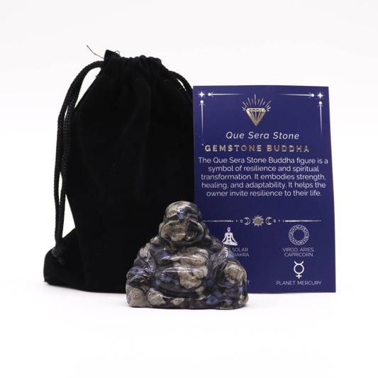 Gemstone Large Buddha - Que Sera Stone - Vivid Aromas UK