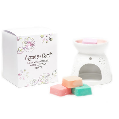Wax Melter with Four Soy Wax Melts - Vivid Aromas UK