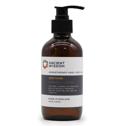 Mandarin & Ginger Hand & Body Wash 250ml - Vivid Aromas UK