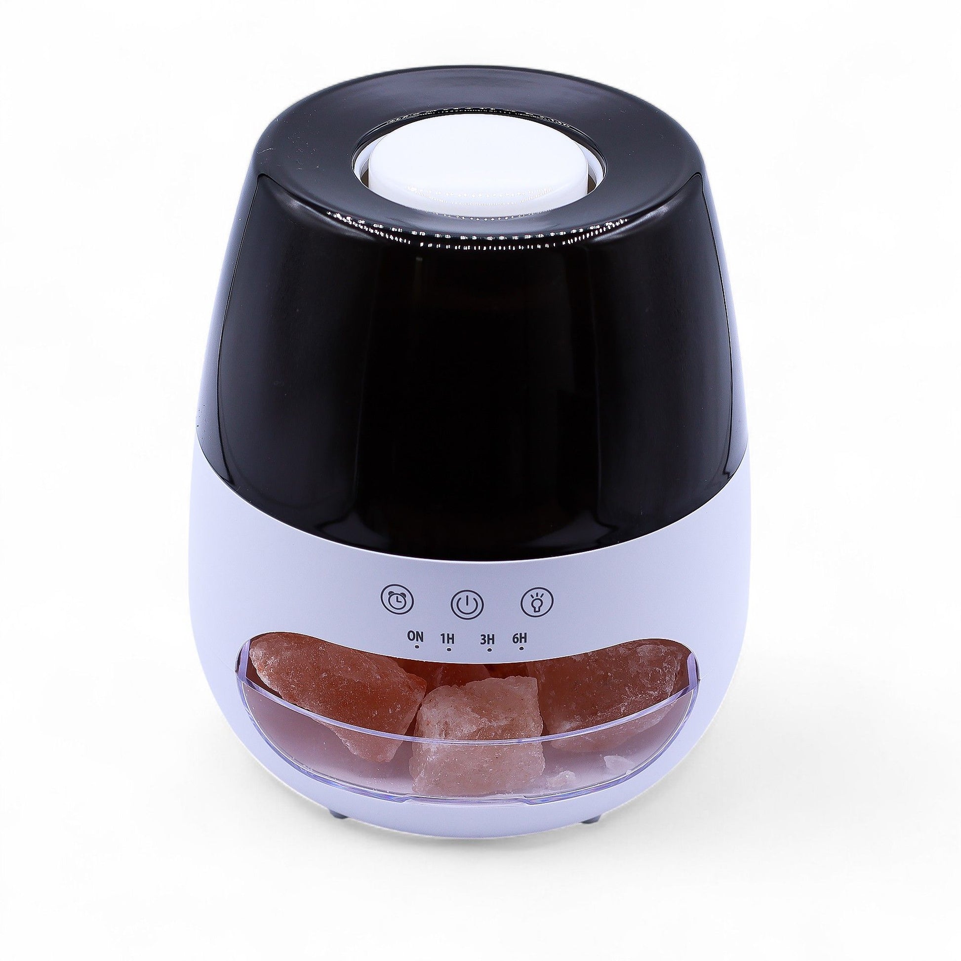 Salt Stone Flame Effect Aroma Diffuser - White USB - Colour Change and Timer - Vivid Aromas UK
