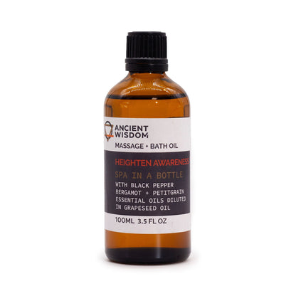 Heighten Awareness Massage Oil - 100ml - Vivid Aromas UK