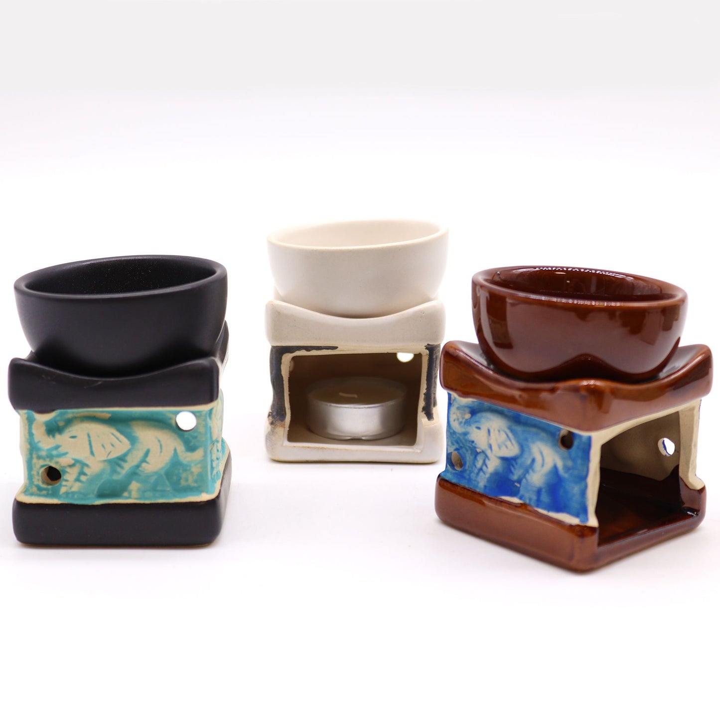 Classic Elephant Oil Burners (aast) - Vivid Aromas UK