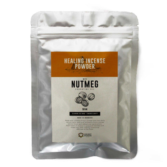 Healing Incense Powder - Nutmeg 50gm - Vivid Aromas UK