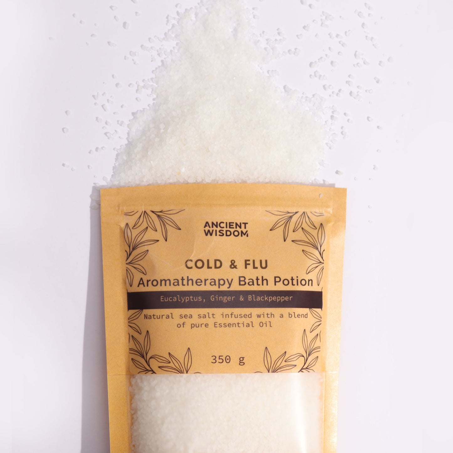Aromatherapy Bath Potion in Kraft Bag 350g - Colds & Flu - Vivid Aromas UK