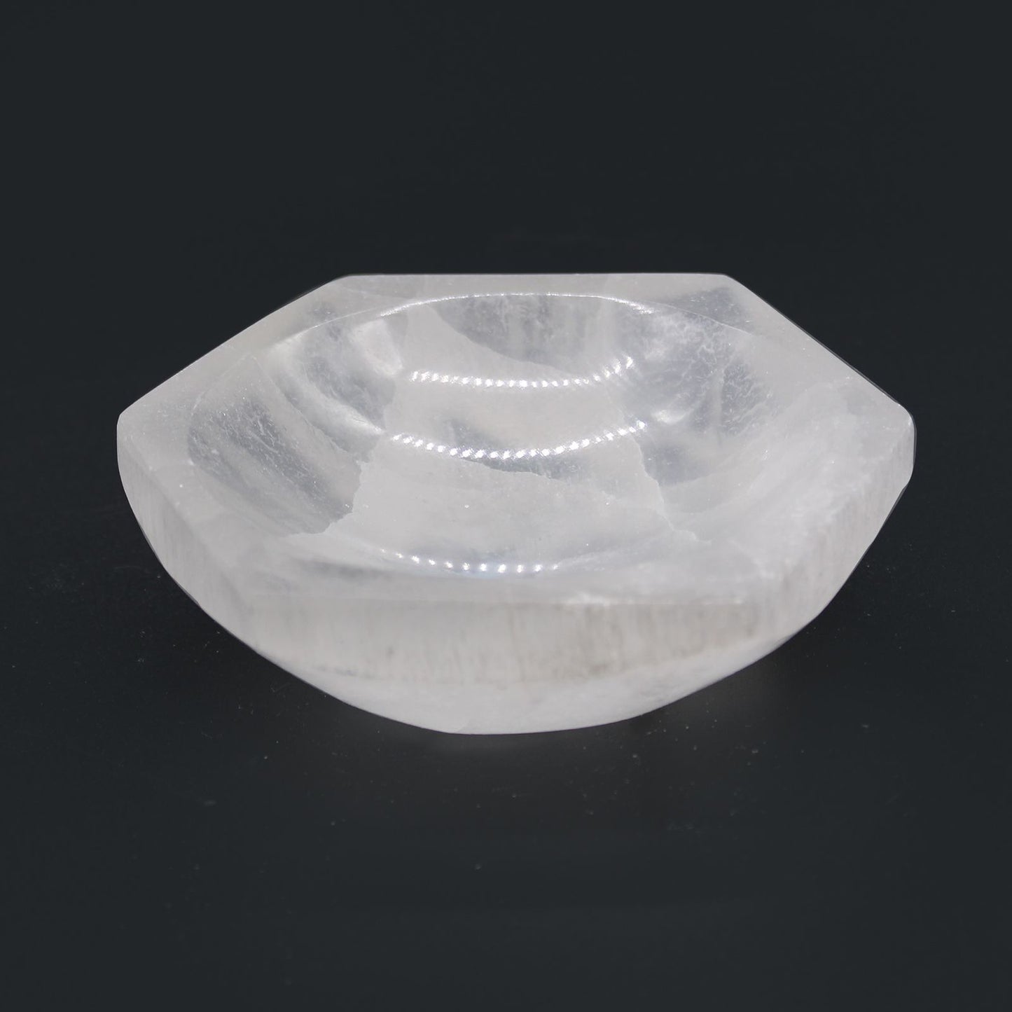 Selenite Hex Bowl - 10cm - Vivid Aromas UK