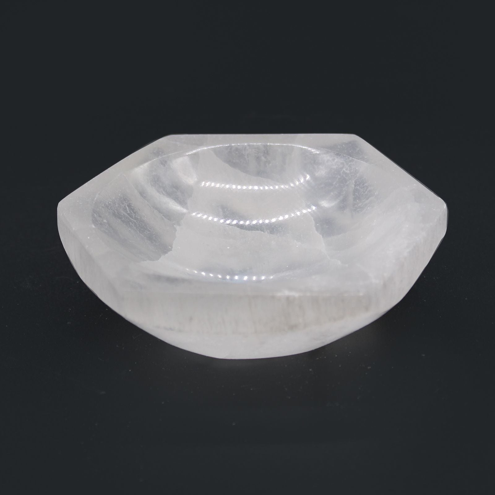 Selenite Hex Bowl - 10cm - Vivid Aromas UK