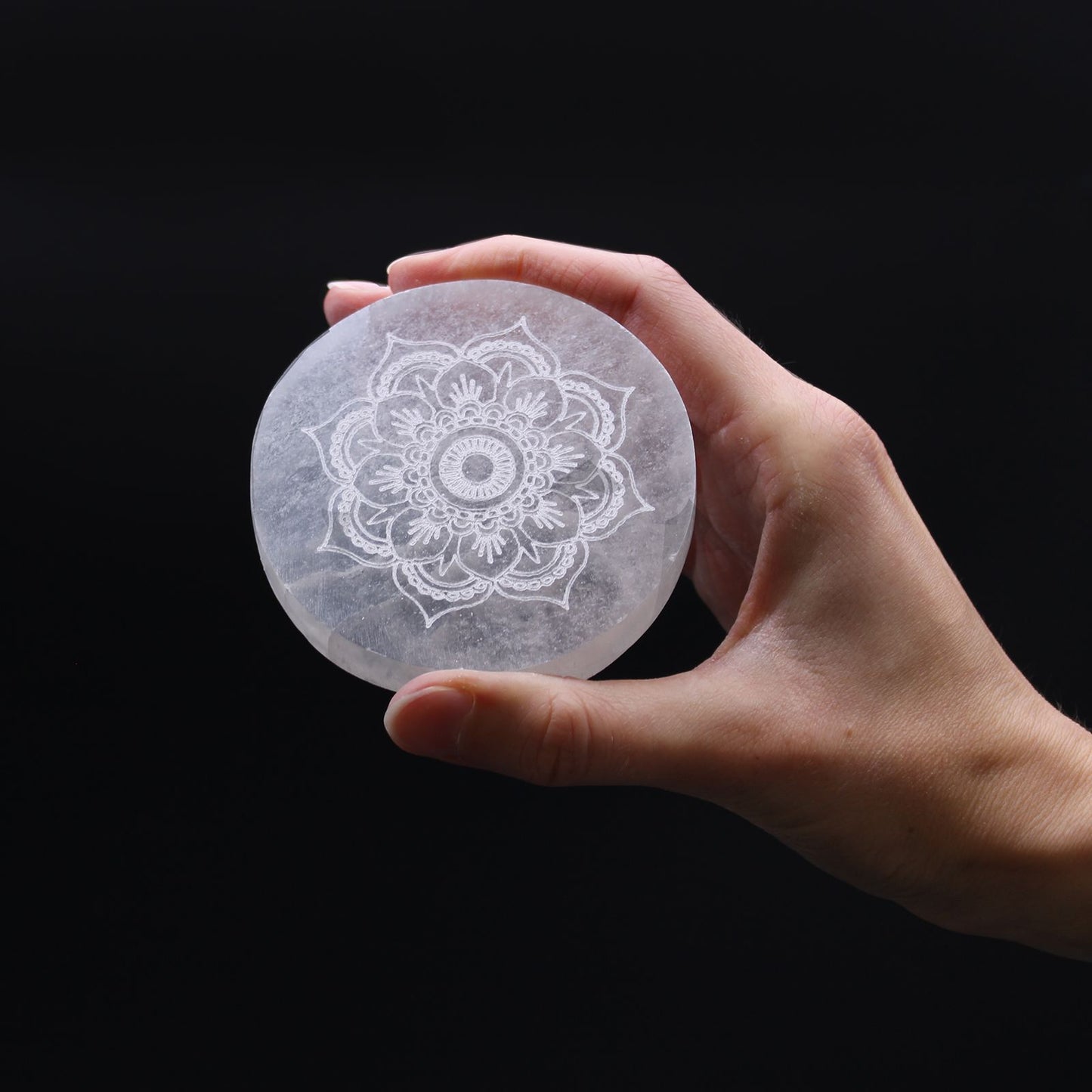 Small Charging Plate 8cm - Mandala Design - Vivid Aromas UK