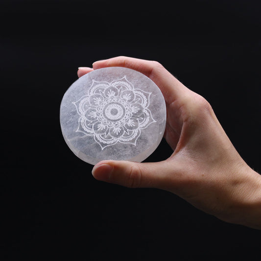 Small Charging Plate 8cm - Mandala Design - Vivid Aromas UK