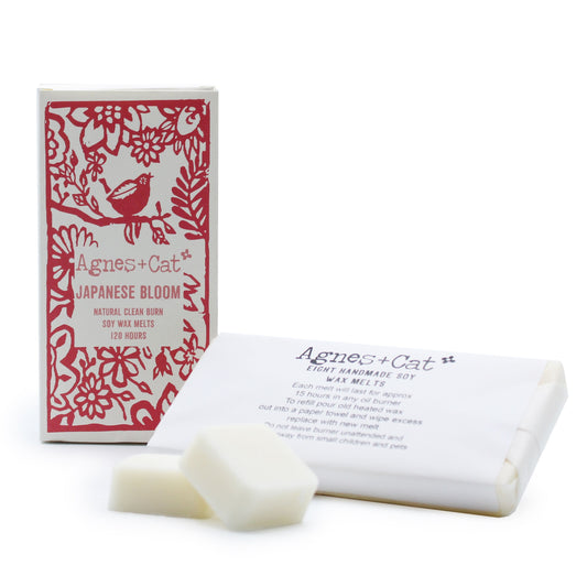 Agnes + Cat Box of 8 Wax Melts - Japanese Bloom - Vivid Aromas UK