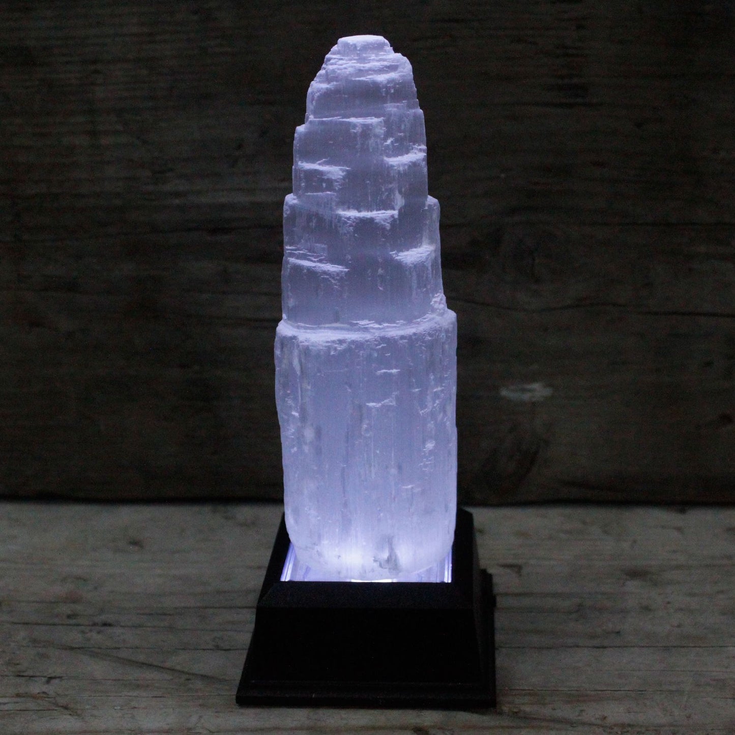 Natiural Selenite Tower - 15 cm - Vivid Aromas UK