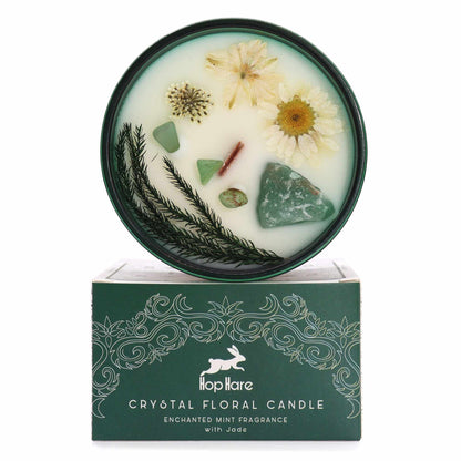 Hop Hare Crystal Magic Flower Candle - The Magician - Vivid Aromas UK