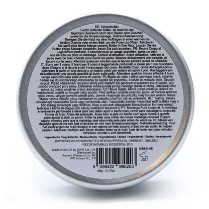 Aromatherapy Shea Body Butter 90g - Peppermint - Vivid Aromas UK