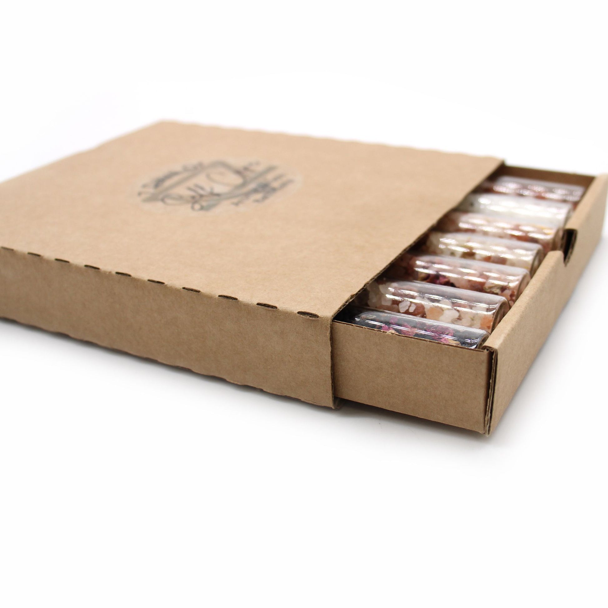 Bath Salts in Vials - Gift Pack of 7 - Vivid Aromas UK