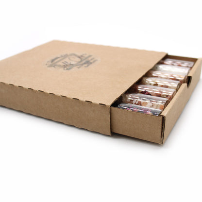 Bath Salts in Vials - Gift Pack of 7 - Vivid Aromas UK
