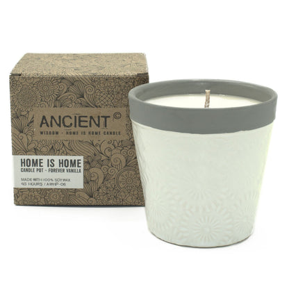 Home is Home Candle Pots - Forever Vanilla - Vivid Aromas UK