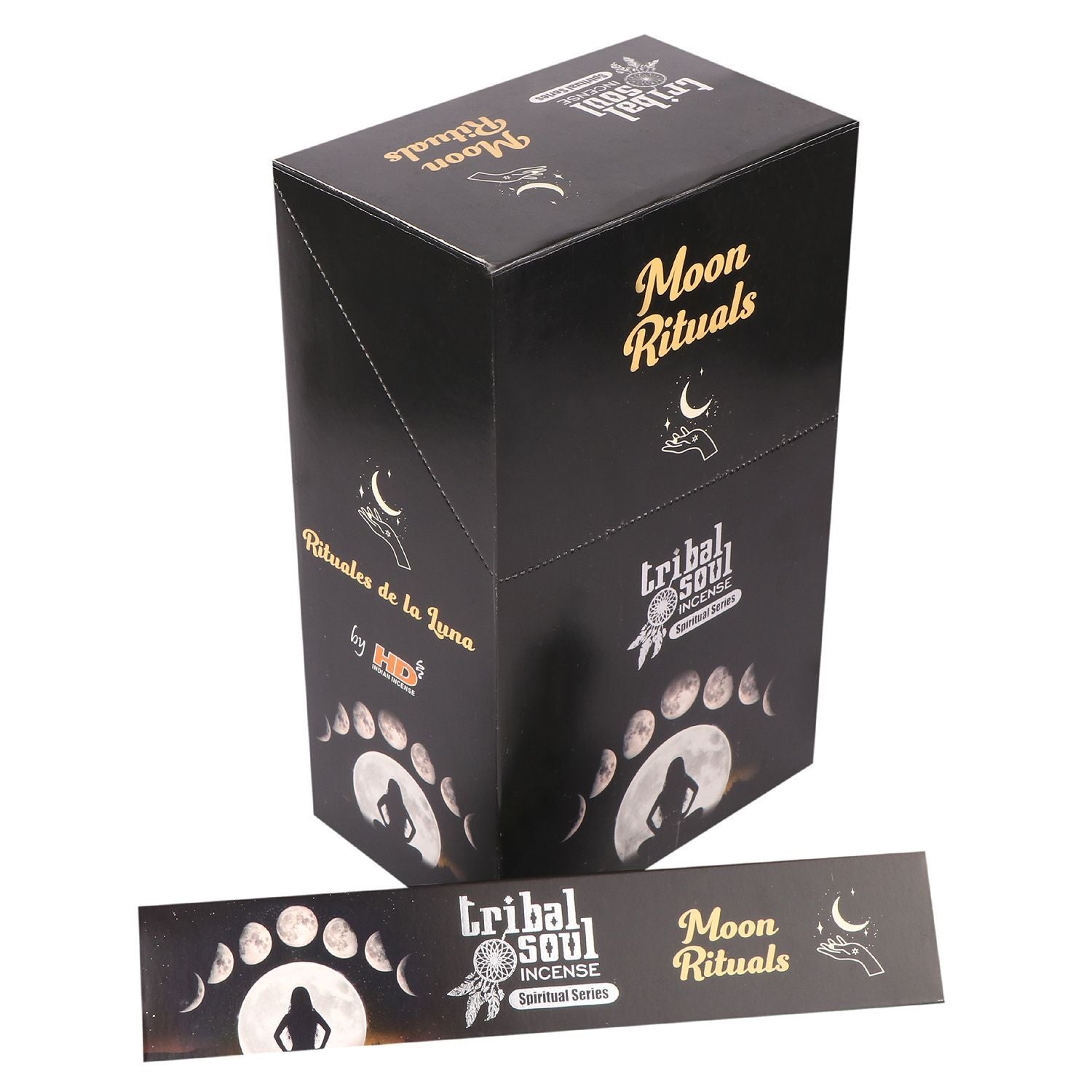 Tribal Soul Spiritual Incense Sticks and Ceramic Holder - Moon Ritual - Vivid Aromas UK