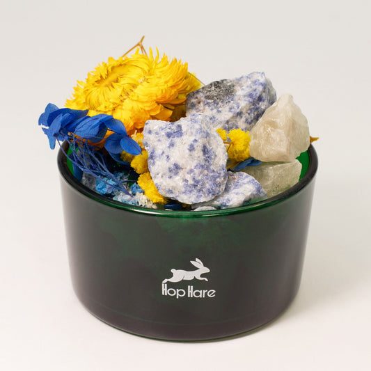 Hop Hare Diffusing Crystals & Floral Set - The Sun - Vivid Aromas UK