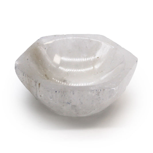 Selenite Hex Bowl - 6cm - Vivid Aromas UK