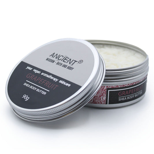 Aromatherapy Shea Body Butter 90g - Grapefruit - Vivid Aromas UK