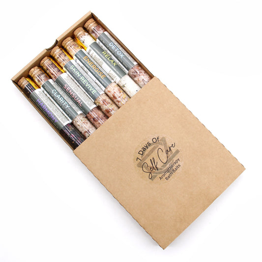 Bath Salts in Vials - Gift Pack of 7 - Vivid Aromas UK