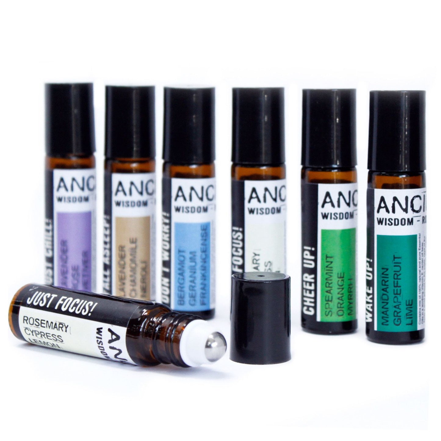 10ml Roll On Essential Oil Blend - Wake up! - Vivid Aromas UK