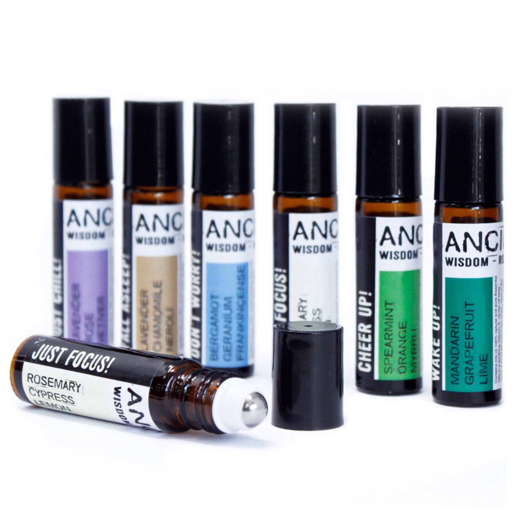10ml Roll On Essential Oil Blend - Wake up! - Vivid Aromas UK