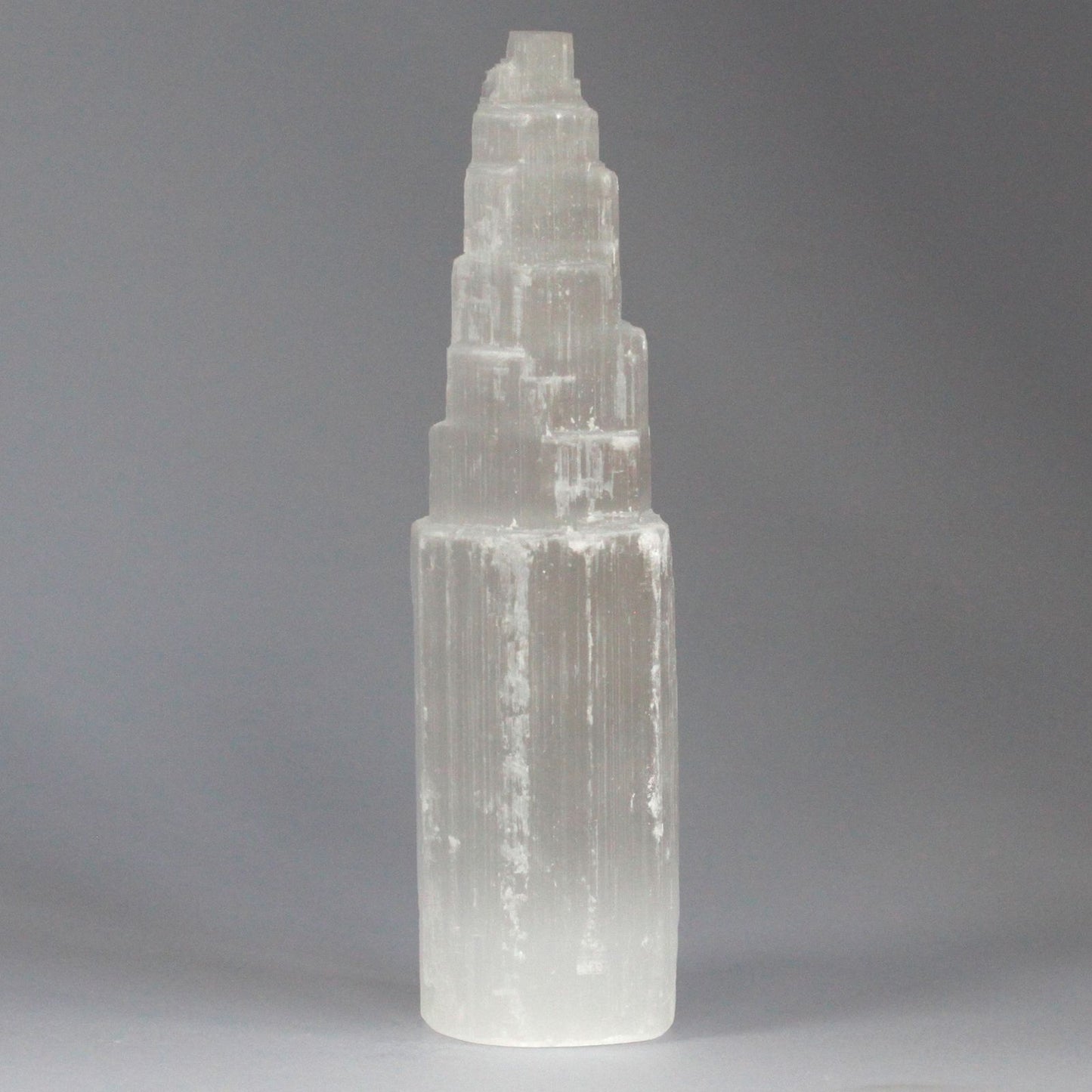 Natural Selenite Tower - 20 cm - Vivid Aromas UK