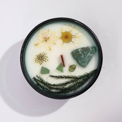 Hop Hare Crystal Magic Flower Candle - The Magician - Vivid Aromas UK