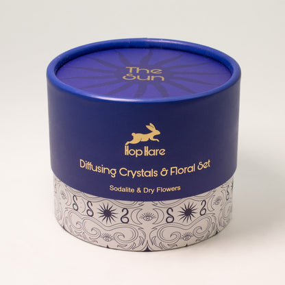Hop Hare Diffusing Crystals & Floral Set - The Sun - Vivid Aromas UK