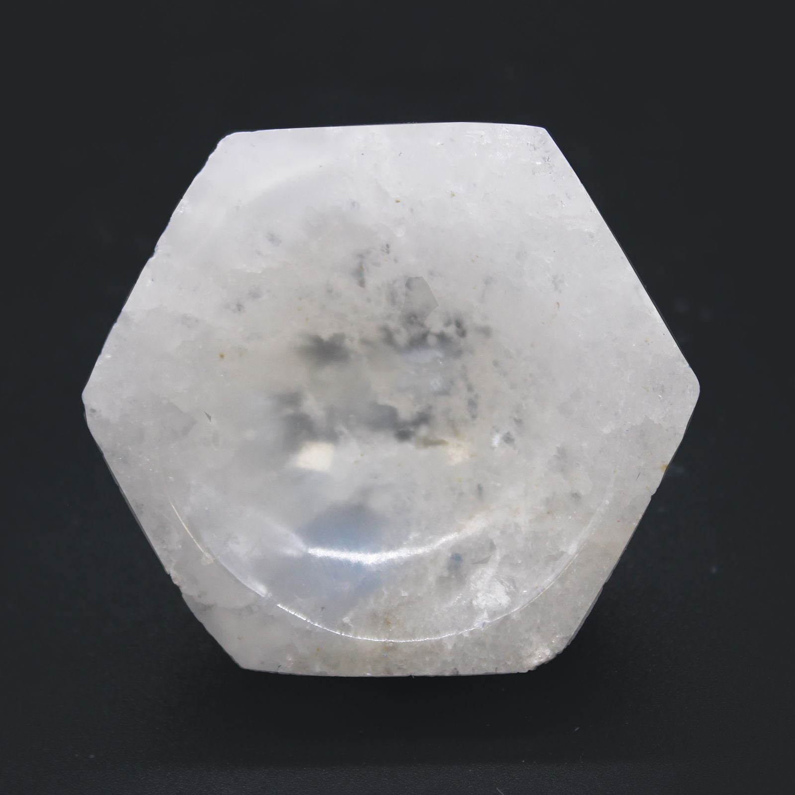 Selenite Hex Bowl - 6cm - Vivid Aromas UK