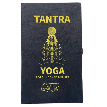 Rope Incense and Silver Plated Holder Set - Tantra Yoga - Vivid Aromas UK