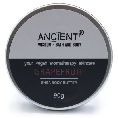 Aromatherapy Shea Body Butter 90g - Grapefruit - Vivid Aromas UK