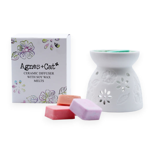 Wax Melter with Four Soy Wax Melts - Vivid Aromas UK