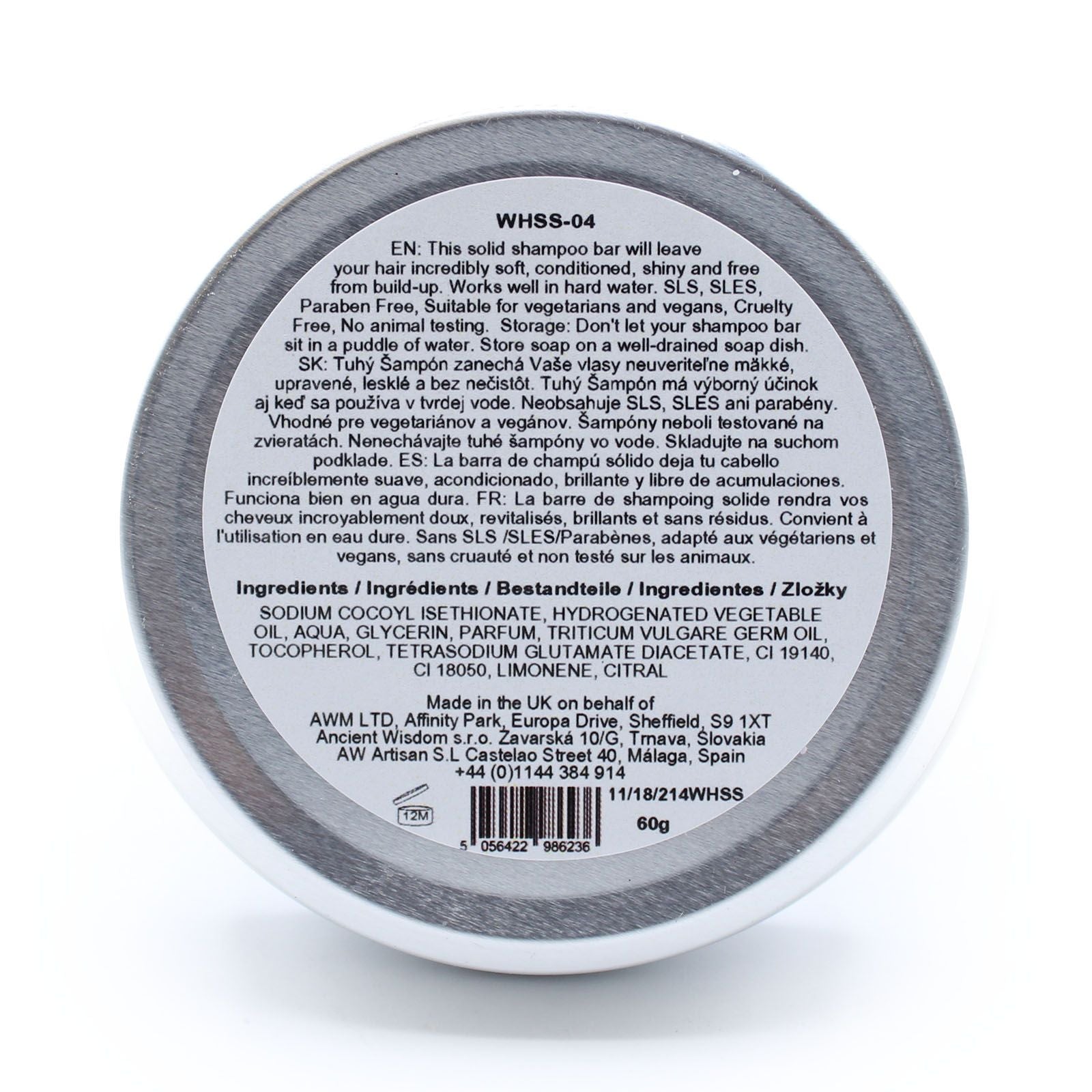 Wild Hare Solid Shampoo 60g - Tutti Frutti - Vivid Aromas UK